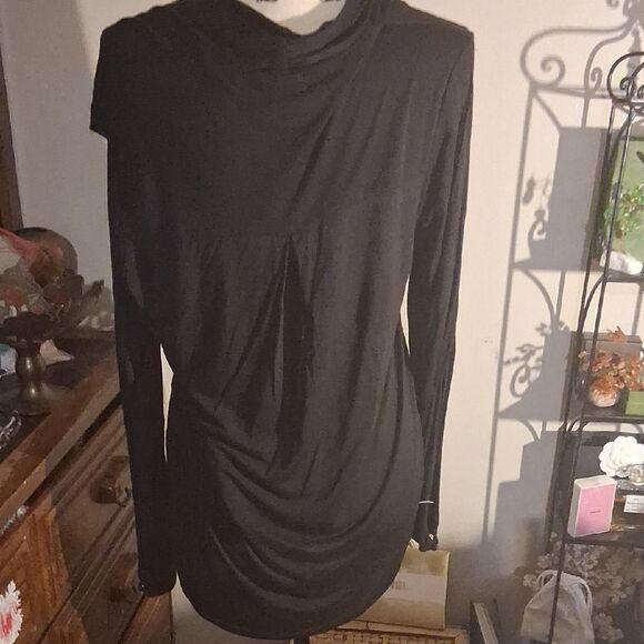 Haute Hippie Black Long Open Sleeve Women's Top Size S - Picture 10 of 16